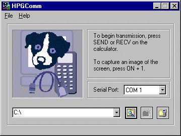 HPGComm 2.0 main window